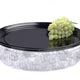 Sabert - 12" Onyx Black Round Plastic Platter, 36/Pc - 9912