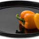 Sabert - 12" Onyx Black Round Plastic Platter, 36/Pc - 9912