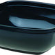 Sabert - 12 Oz Black Square Plastic Containers - 500/cs - 95012B500