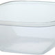 Sabert - 12 Oz Square Plastic Bowls with Lid and Spork Combo, 250/Cs - C15012B250UCL