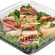 Sabert - 12" UltraStack Black Square Platter with Clear High Dome Lid Combo, Pack of 25 - C9612