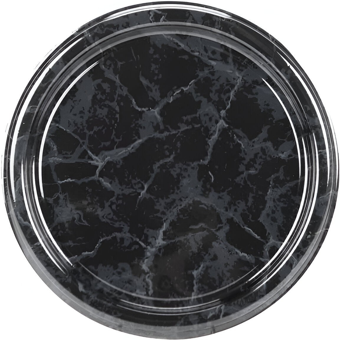 Sabert - 16" Black Marble Flat Tray, 36/cs - 816