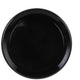 Sabert - 16" Onyx Black Round Plastic Platter, Pack of 36 - 9916