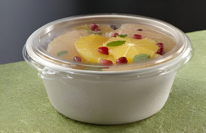 Sabert - 16 Oz Clear Lid for Wide Round Pulp Bowl, 500/Cs - 51616D500