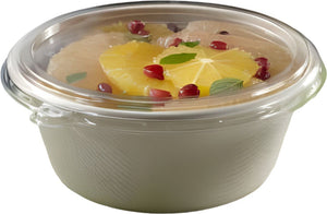 Sabert - 16 Oz Clear Lid for Wide Round Pulp Bowl, 500/Cs - 51616D500