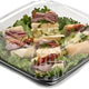 Sabert - 16" UltraStack Black Square Platter with Clear High Dome Lid Combo, Pack of 25 - C9616