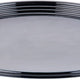 Sabert - 18" Onyx Black Round Plastic Platter, Pack of 36 - 9918