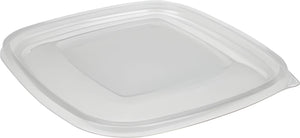 Sabert - 32, 48, 64 Oz Clear Flat Lid for Large Square Bowls, 150/Cs - 51900B150