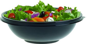 Sabert - 32 Oz Black Medium Showcase Bowl, 25/Cs - 92032