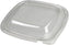 Sabert - 32 Oz Clear Dome Lid for Medium Square Tamper Resistant Bowls, 300/cs - 52800TR