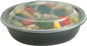 Sabert - 32 Oz Plastic Round Containers, 150/Cs - 79132B150