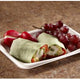 Sabert - 7" x 5" Rectangle Pulp Handle Snack Tray, 300/Cs - 400608D300