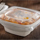 Sabert - Clear PP Lid for 24, 28, 32 oz. Square Pulp Bowls, 300/cs - 51932F300