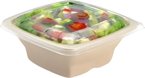 Sabert - Clear PP Lid for 24, 28, 32 oz. Square Pulp Bowls, 300/cs - 51932F300