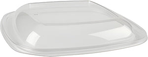 Sabert Clear Square Dome Lid fits 98024B300, 98032B300 Plastic Bowls, 300/Cs - 52800B300