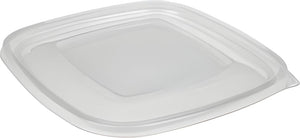 Sabert - Clear Square Flat Lid Fits For 18048B300 Plastic Bowls, 300/Cs - 51800B300