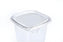 Sabert - Clear SureStrip Tamper Resistant Lid for Square Tubs, 1000/cs - 51402TR1000