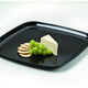 Sabert - Mozaïk 12" Black Square Platter with Clear Dome Lid, 25/Cs - C9312