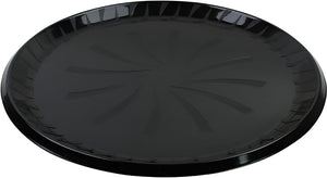 Sabert - SturdiWare® 18" Plastic Black Platter, Pack of 36 - 9018