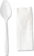 Sanfacon - 2 PC Cutlery Kit Knife, Teaspoon, Napkin, 500/Cs - 828465