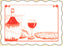 Sanfacon - Red Printed Italy Pizza Placemats, 1000/cs - 12204