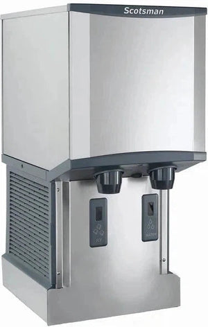 Scotsman - Meridian Wall Mount Air Cooled Ice Machine and Water Dispenser with 12 lbs Bin Storage - HID312AW-1