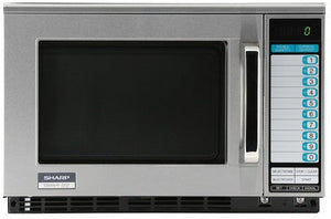 Sharp - 1200 W Heavy-Duty Commercial Microwave Oven - R-22GTF