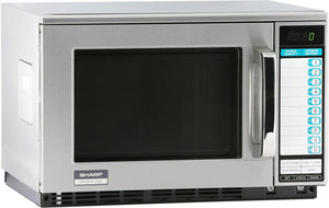 Sharp - 1200 W Heavy-Duty Commercial Microwave Oven - R-22GTF