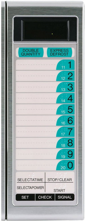 Sharp - 1.0 Cu. Ft. Stainless Steel Medium Duty Commercial Microwave Oven with Computerized Touch Controls (20 Programmable Memories) - R-21LTF