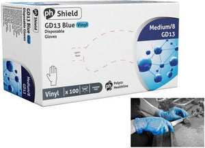 Shield Vinal - Large Vinyl/Poly Blend Glove, 100/bx, 10bx/Cs - 3531007