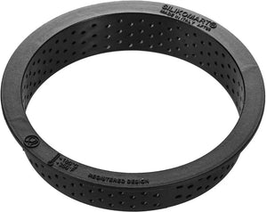 Silikomart - 2.7" x 0.78" Round Black Microperforated Thermoplastic Composite Tarte Ring, #8 - TART RING 70