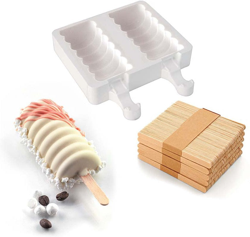 Silikomart - 3.6" x 1.7" x 1" Silicone Tango Baking Moulds, Set of 2 - GEL04