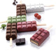 Silikomart - 3.6" x 1.8" x 0.9" Silicone Choco Sticks Moulds, Set of 2 - GEL02 CHOCO