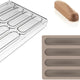 Silikomart - 4.7" Kit Bar Vulcano Polycarbonate Chocolate Mould - KIT BAR VULCANO