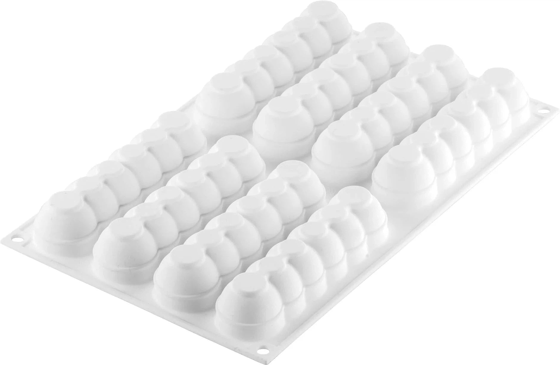 Silikomart - 5.1" Silicone Mould with Cookie Cutter - CURVETRUFFLEECLAIR