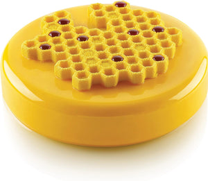 Silikomart - 5.5" Silicone Baking Mold Freezing Mould with 2 Honeycomb Cavities - MIEL 80