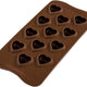 Silikomart - 9.4" 12 My Love Brown Silicone Mould - SCG48 3D