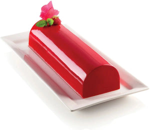 Silikomart - 9.8" x 3.5" x 2.7" Silicone Buche Baking Mould - BUCHE 1