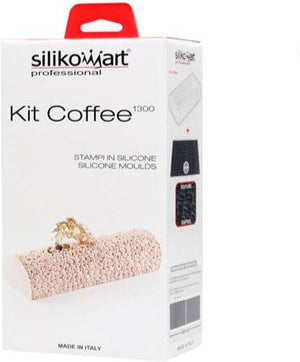 Silikomart - 9.8" x 3.5" x 2.7" Silicone Kit Buche Coffee Baking Mould - BUCHE COFFEE (KIT)