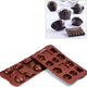 Silikomart - Silicone 12 Compartment Tea Time Chocolate Mold - SCG17