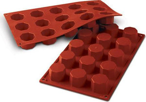 Silikomart - Silicone 15 Compartment Octagons Baking Mold - SF037