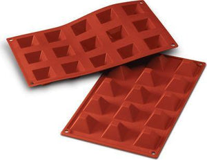 Silikomart - Silicone 6 Compartment Pyramid Baking Mold - SF007