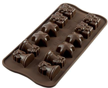 Silikomart - Silicone Brown 12 Compartment Easter Chocolate Mold - SCG06