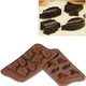 Silikomart - Silicone Brown 8 Compartment Nature Leaf Chocolate Mold (0.46 Oz Each) - SCG10