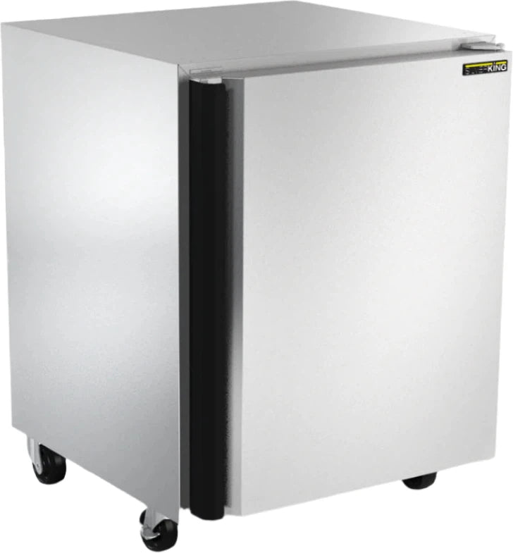 Silver King - 24” Undercounter Refrigerator with Right Hand Door and 3" Casters - SKR24A-ESUS1