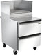 Silver King - 27” Prep Table With Upper Heat Shield Compartment, 2 Drawers, and 5” Casters - SKPZ27-EDUS1