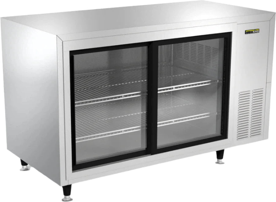 Silver King - 48” Glass Door Merchandiser with Front Sliding Glass Doors And LED Light - SKRM48-EGUS1