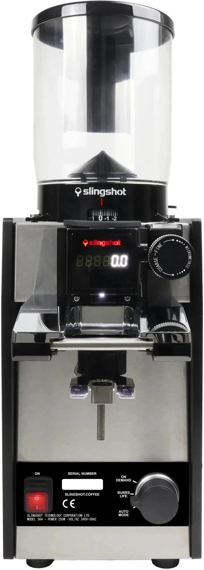 Slingshot - C68 Dosing Coffee Grinder With 68 mm Conical Burrs - S-C68US