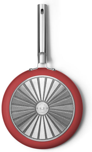 Smeg - 11" 50's Style Non-Stick Fry Pan Red - CKFF2801RDM