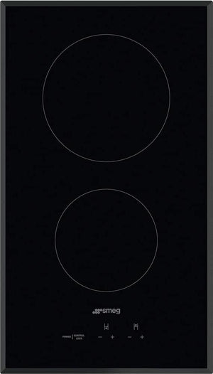 Smeg - 12" 2-Burner Electric Drop-In Ceramic Cooktop - SEU122B (Special Order)